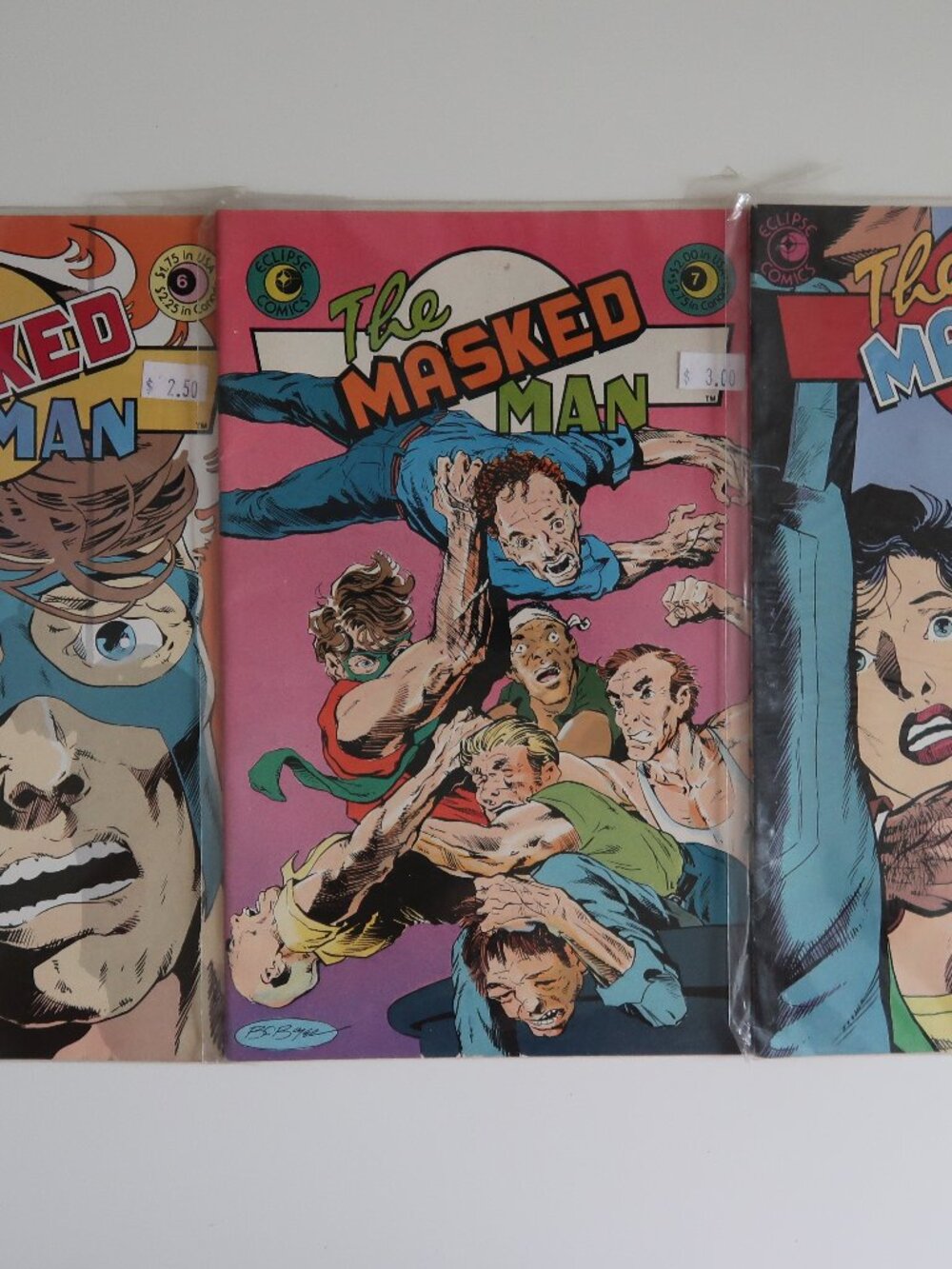 Eclipse Comics 1985 The Masked Man Comic Book #5, #6, #7